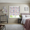 Voyage Florabunda Made to Measure Blackout Roller Blind Bluebell Ecru