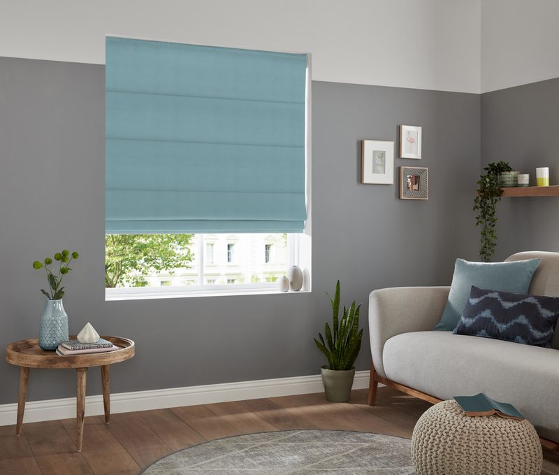 Florence Velvet Made to Measure Roman Blind Spa