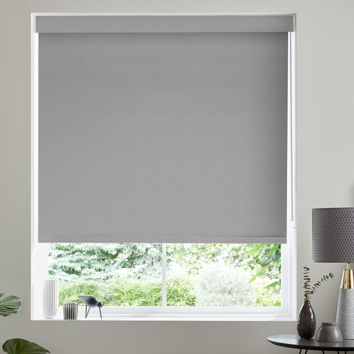 Optic Made to Measure Blackout Roller Blind Grey