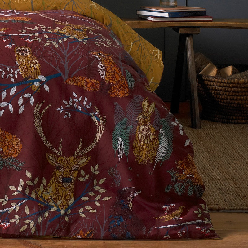 Furn Forest Fauna Duvet Cover Bedding Set Rust