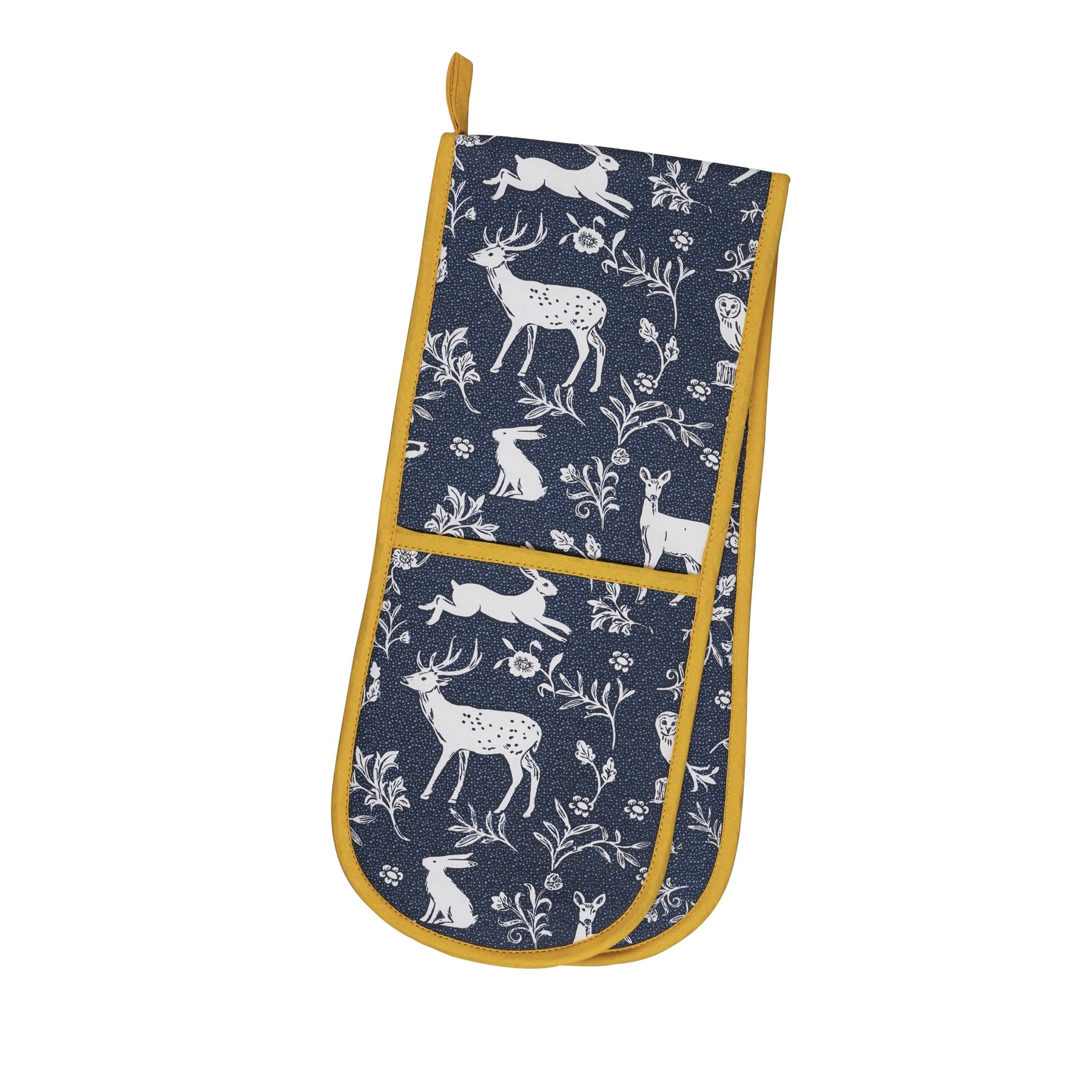 Ulster Weavers Forest Friends Double Oven Glove Navy