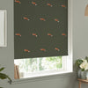 Sophie Allport Foxes Made to Measure Blackout Roller Blind Forest Green