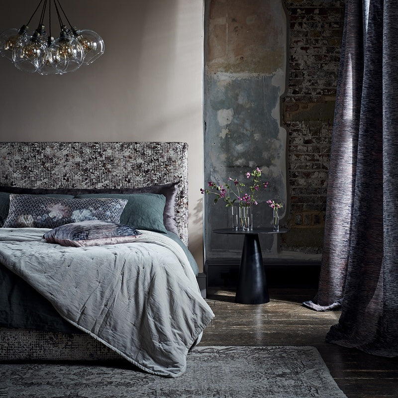 Clarke & Clarke Ombre Fabric Charcoal