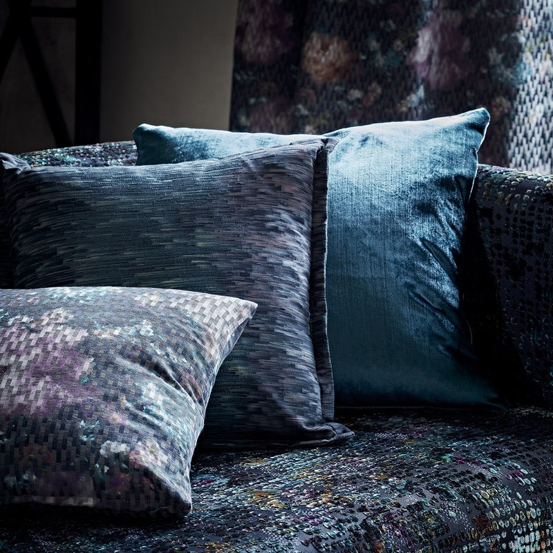 Clarke & Clarke Ombre Fabric Charcoal