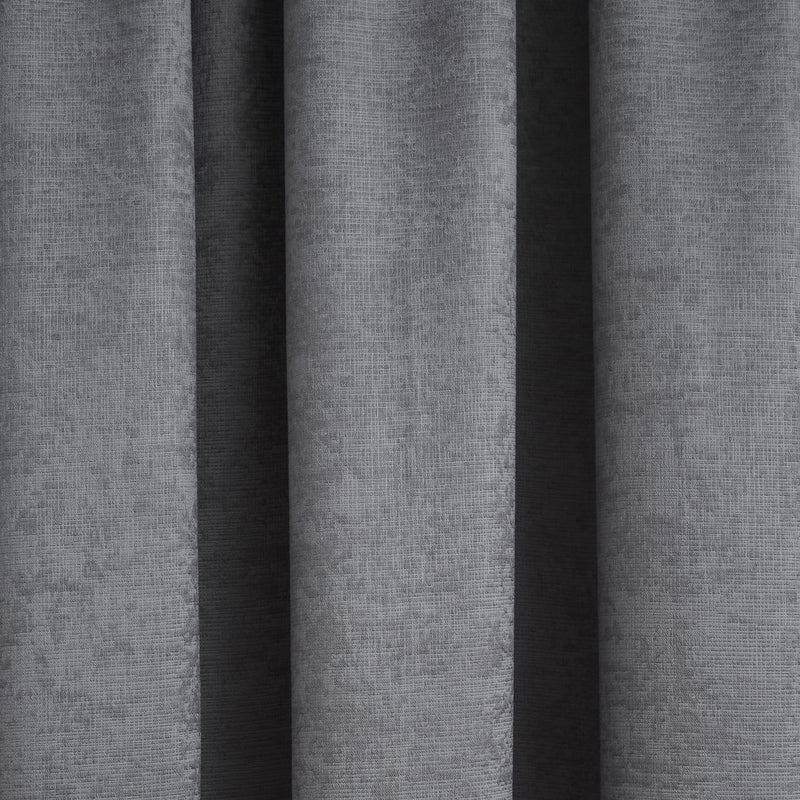 Fusion Galaxy Dimout Ready Made Pencil Pleat Curtains Charcoal