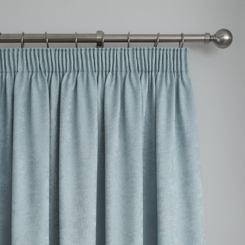 Fusion Galaxy Dimout Ready Made Pencil Pleat Curtains Duck Egg