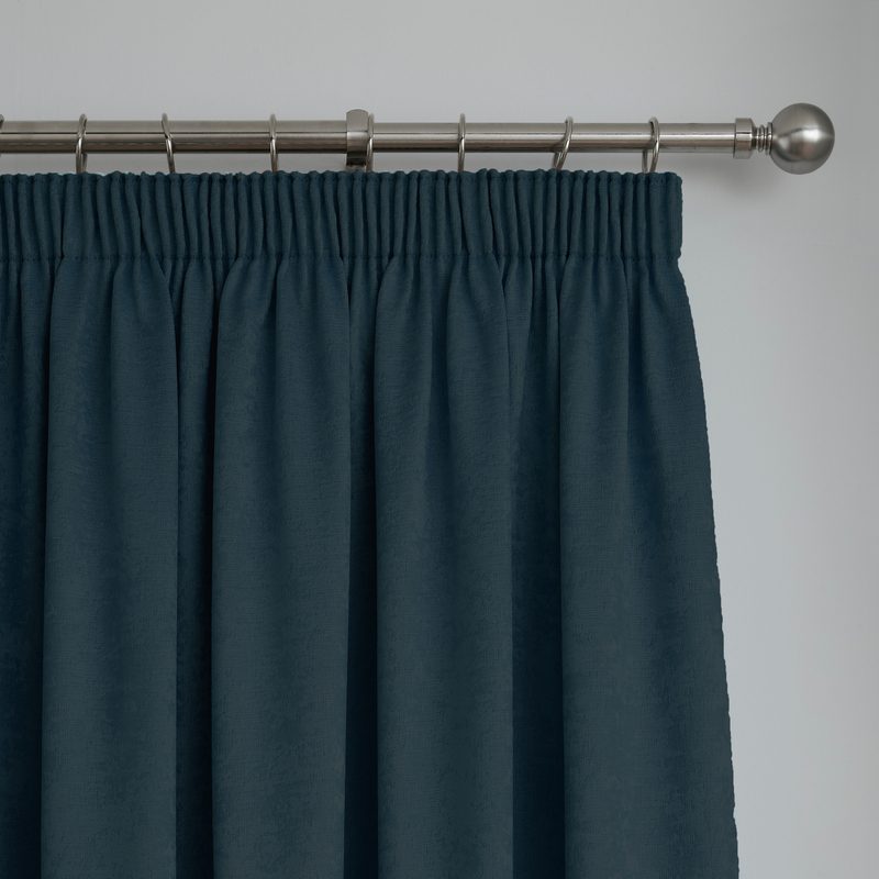 Fusion Galaxy Dimout Ready Made Pencil Pleat Curtains Navy