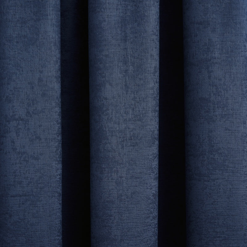 Fusion Galaxy Dimout Ready Made Pencil Pleat Curtains Navy