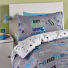 Bedlam Game Glow Duvet Cover Bedding Set Grey
