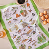 Ulster Weavers Garden Birds Tea Towel Green