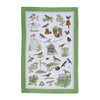 Ulster Weavers Garden Birds Tea Towel Green
