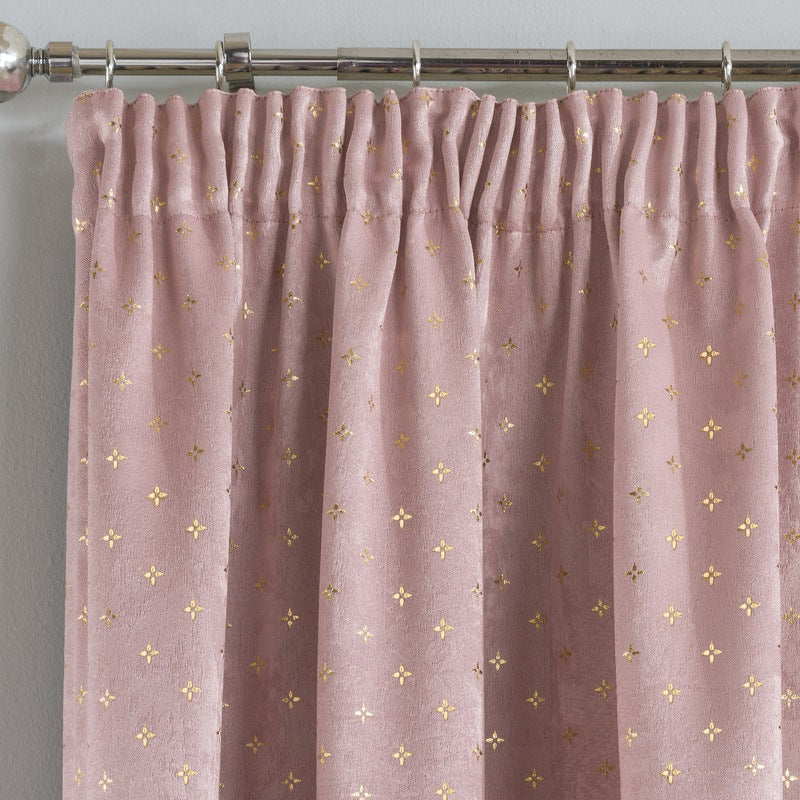 Gemini Ready Made Thermal Blockout Curtains Blush