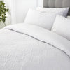 Serene Gianna Duvet Cover Bedding Set White