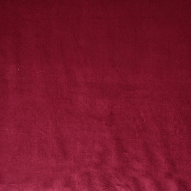 Glamour Velvet Curtain Fabric Cranberry