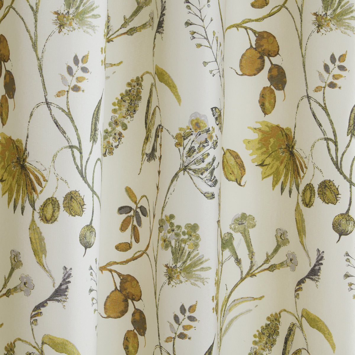 Grove Ready Made Pencil Pleat Curtains Fennel
