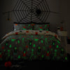 Halloween Party Duvet Cover Bedding Set Grey