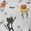 Halloween Party Duvet Cover Bedding Set Grey