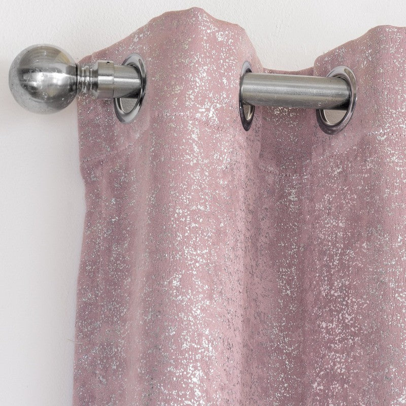 Halo Blockout Ready Made Eyelet Curtains Pink