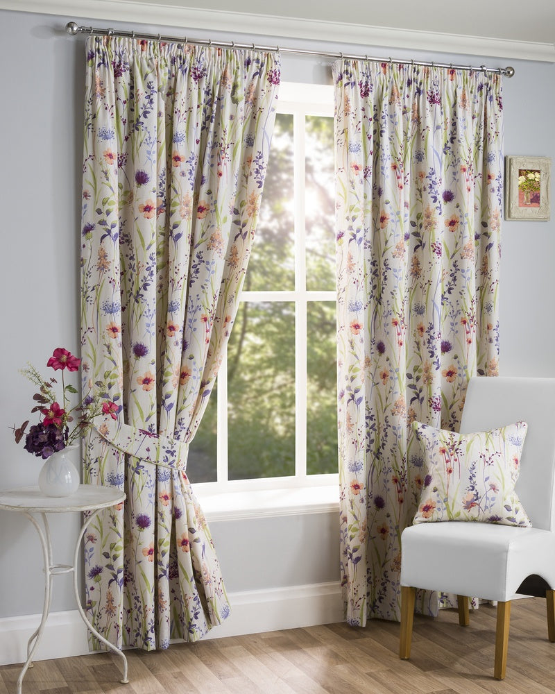 Hampshire Ready Made Lined Curtains Multi Tiebacks (pair)