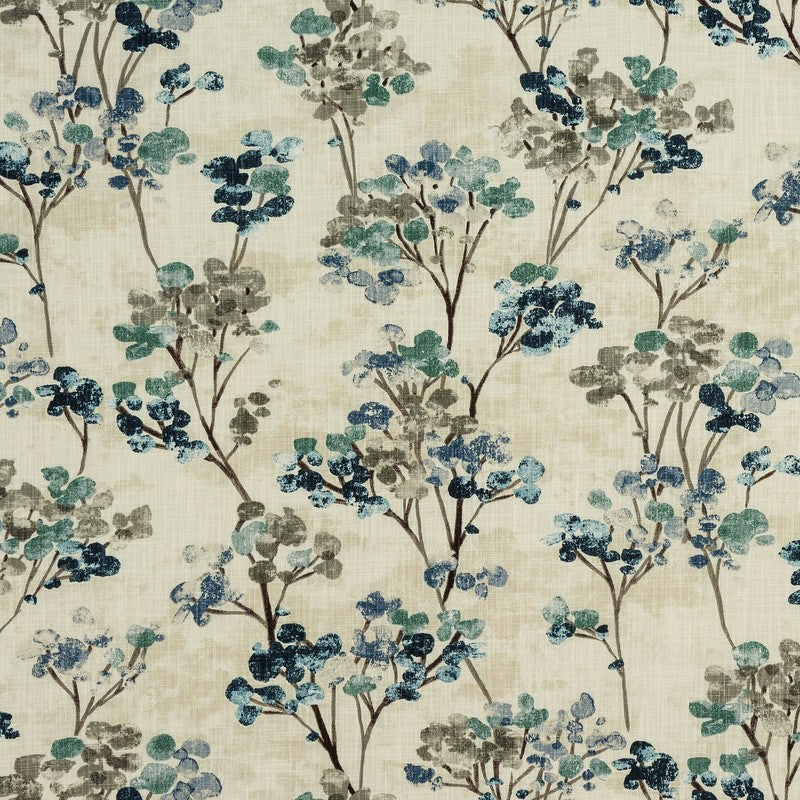 Hana Curtain Fabric Teal