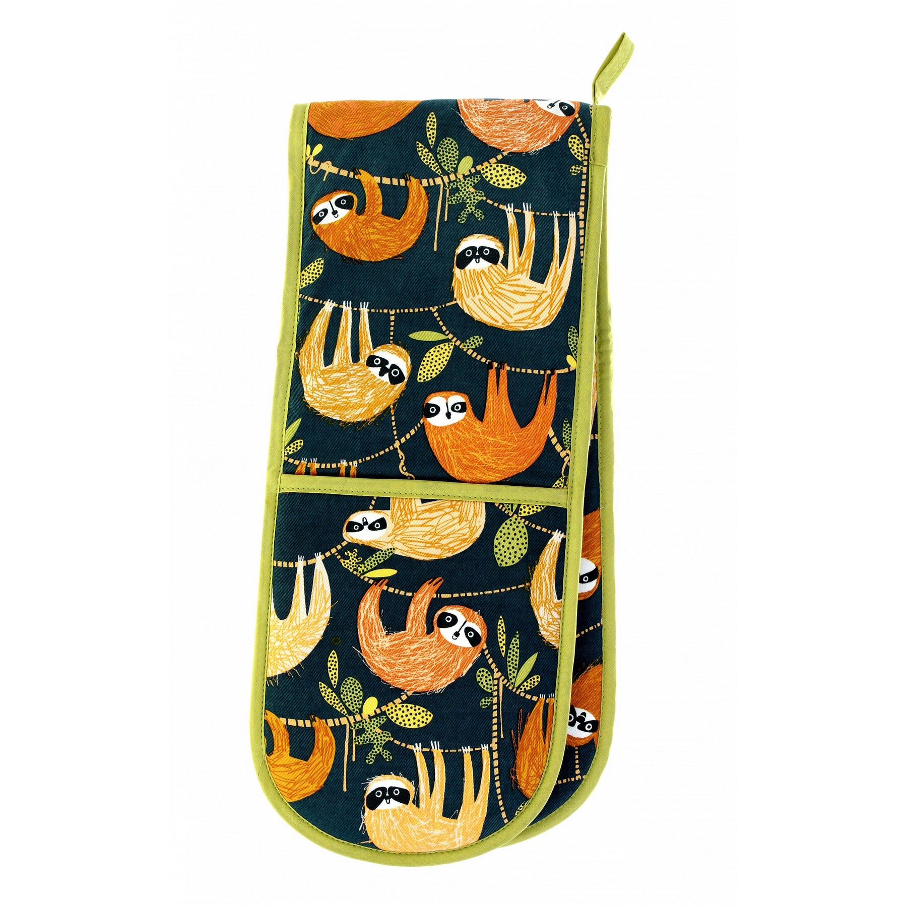 Ulster Weavers Hanging Around Double Oven Glove Blue