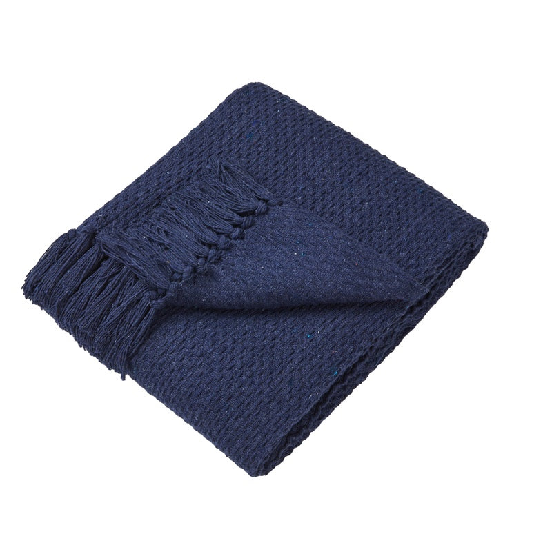 Hayden Throws and Cushion Navy