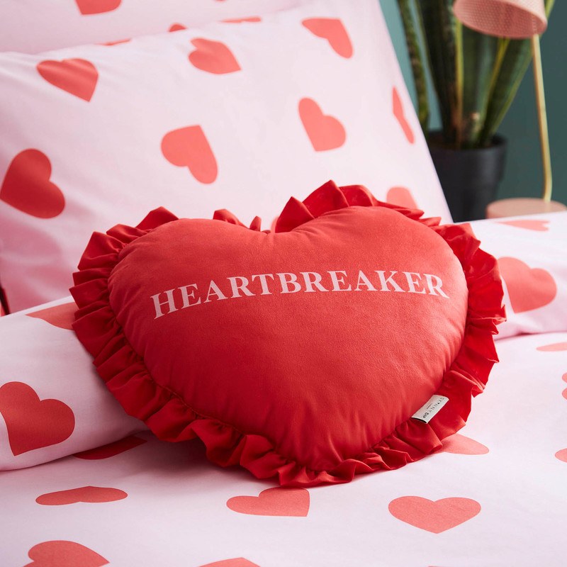 Skinnydip Hearts Bedding Set Pink