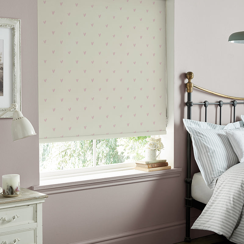 Sophie Allport Hearts Made to Measure Roller Blind Blush