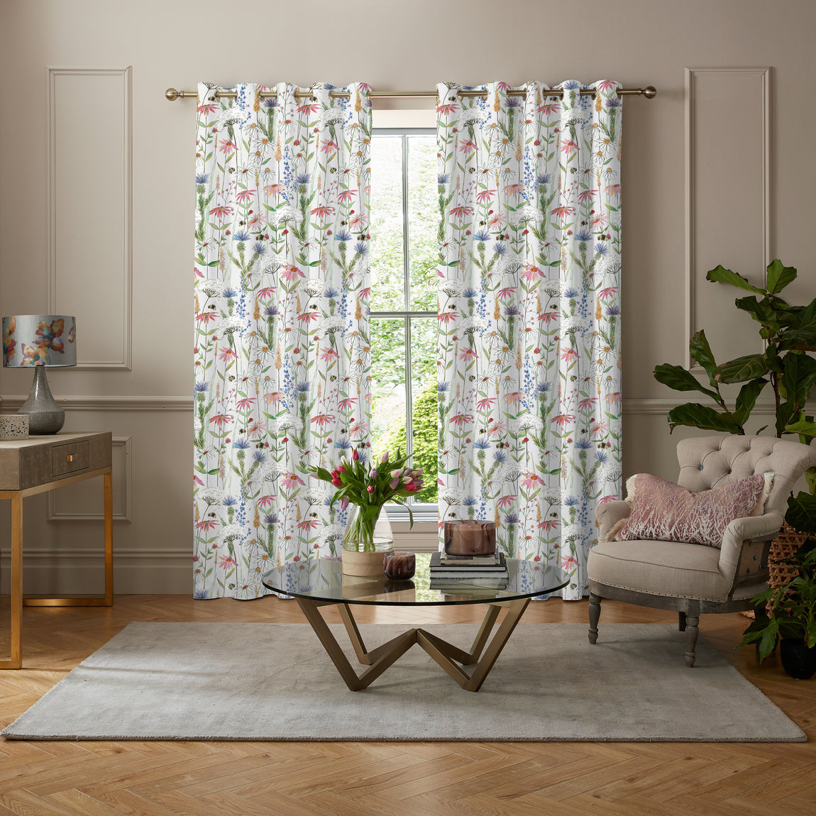 Voyage Hermione Made to Measure Curtain Linen