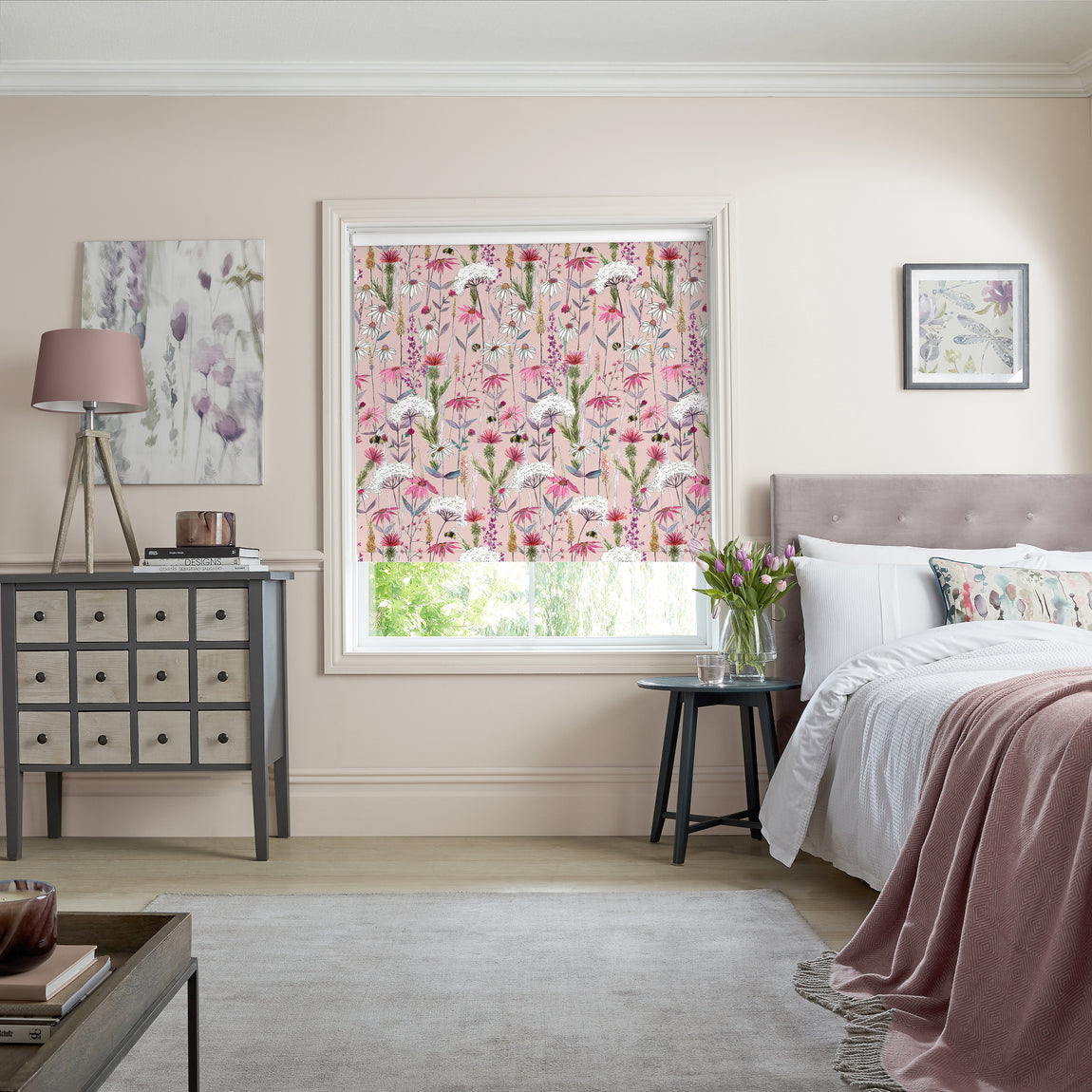 Voyage Hermione Made to Measure Blackout Roller Blind Blush