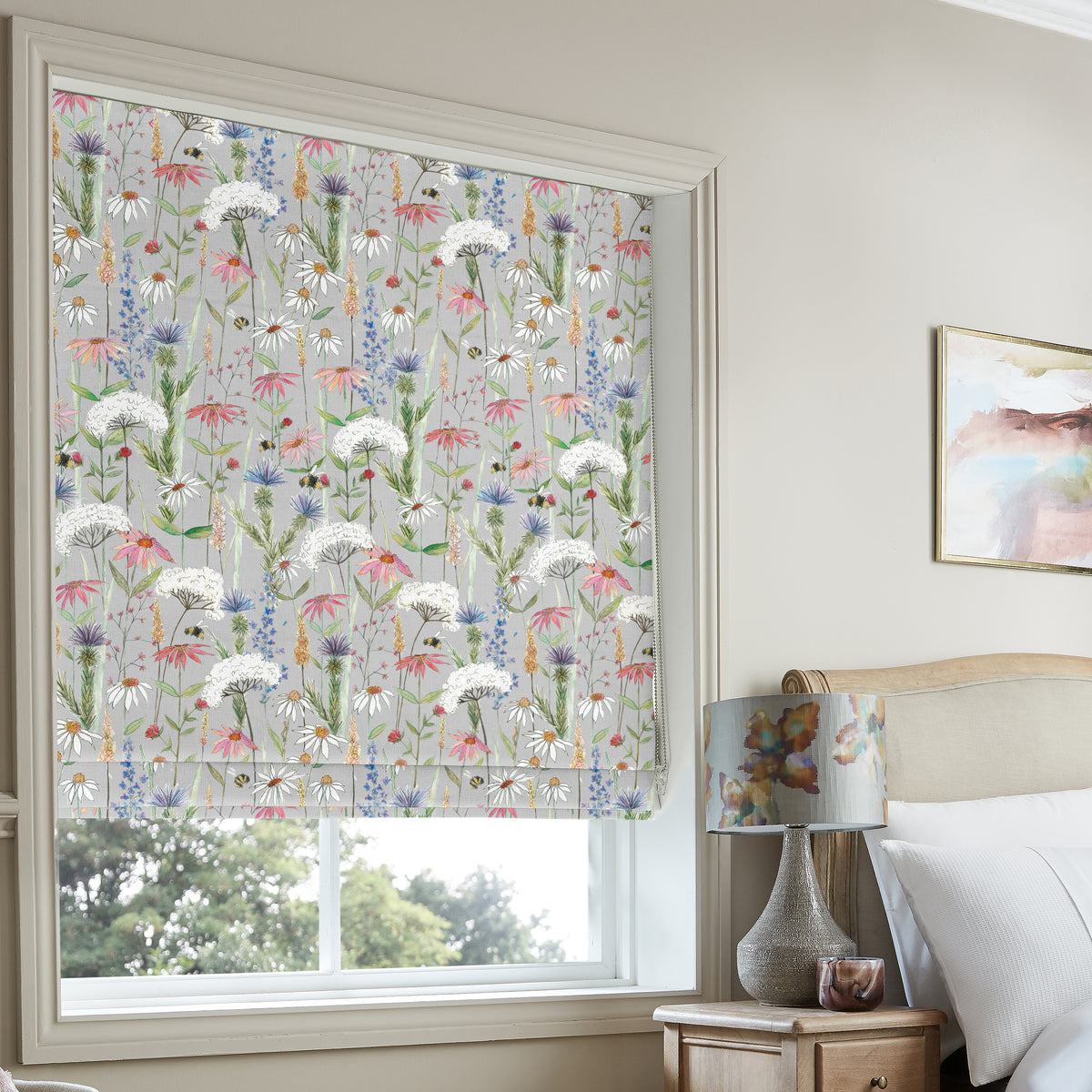 Voyage Hermione Made to Measure Roman Blind Silver