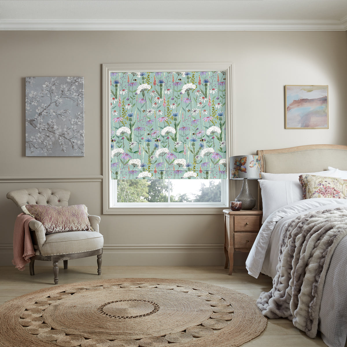 Voyage Hermione Made to Measure Roman Blind Verde