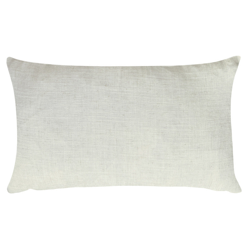 Evans Lichfield Hessian Cow Boudoir Filled Cushion 30cm x 50cm White