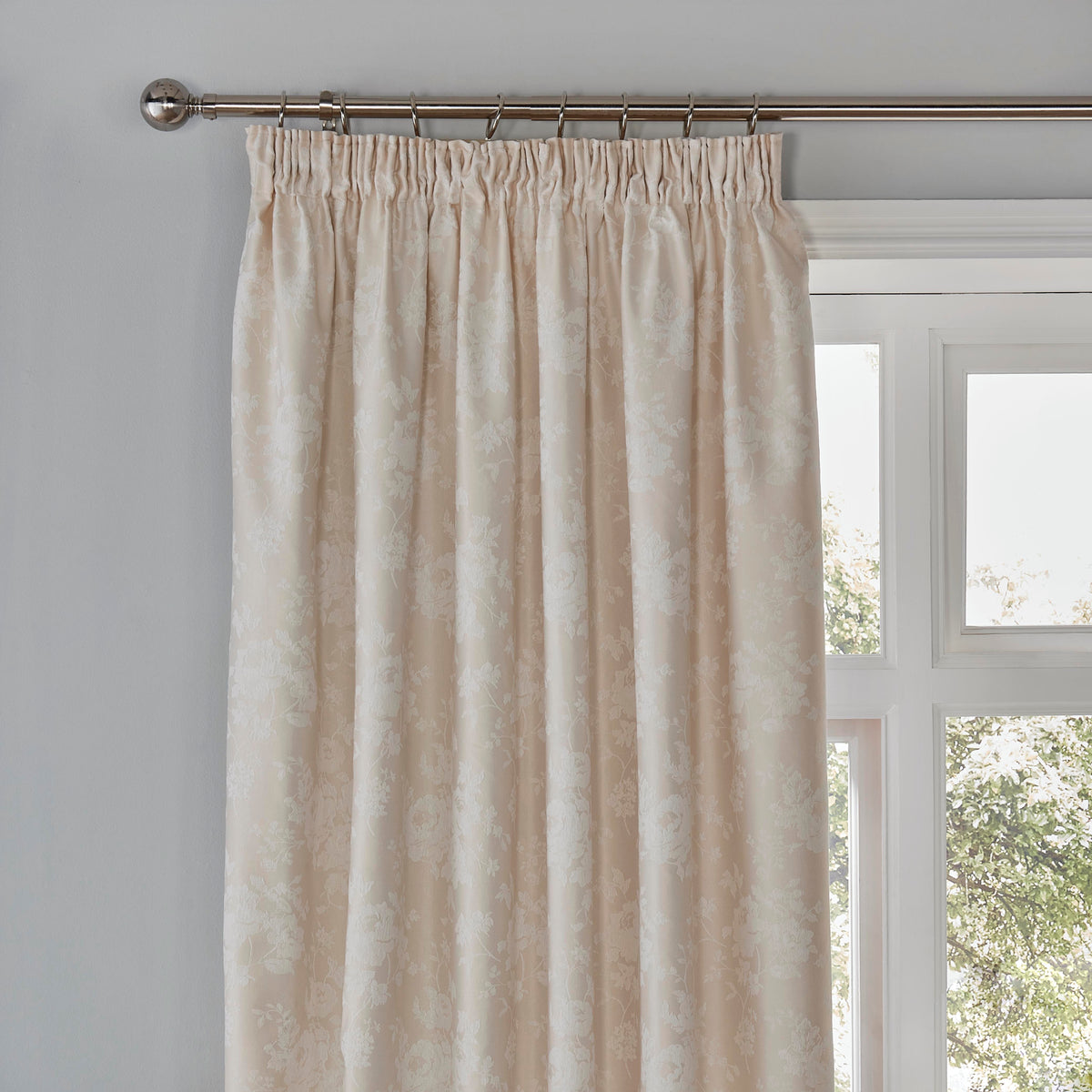 Imelda Ready Made Curtains 66x72 Ivory
