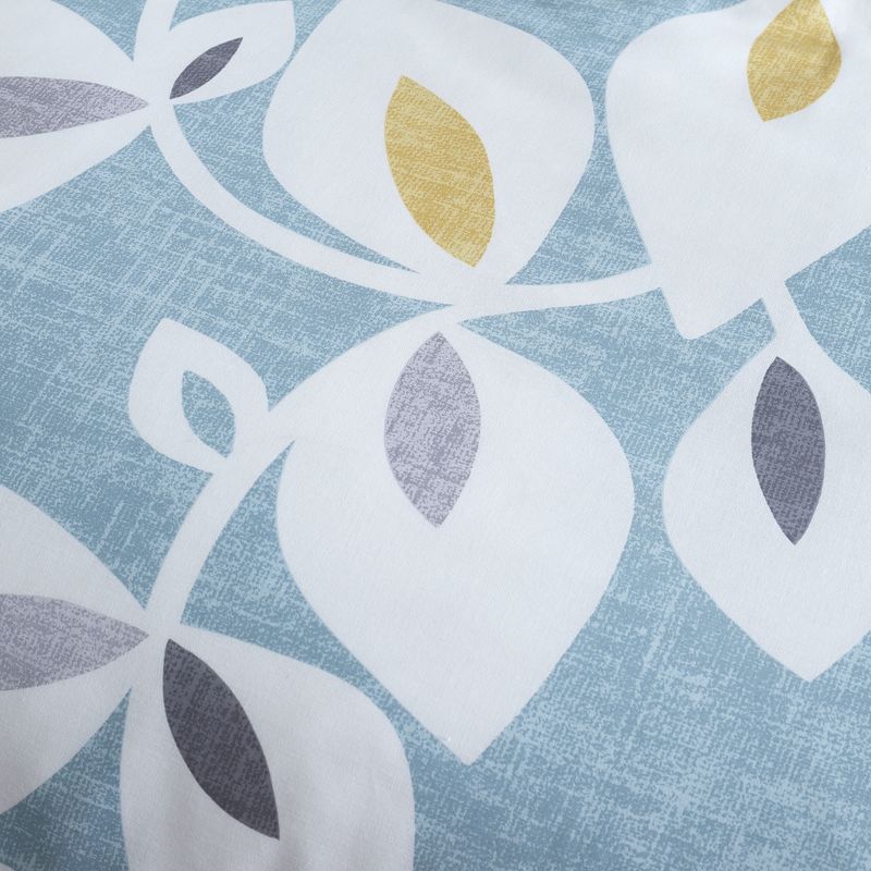 Catherine Lansfield Inga Leaf Duvet Cover Bedding Set Teal
