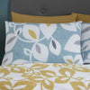 Catherine Lansfield Inga Leaf Duvet Cover Bedding Set Teal