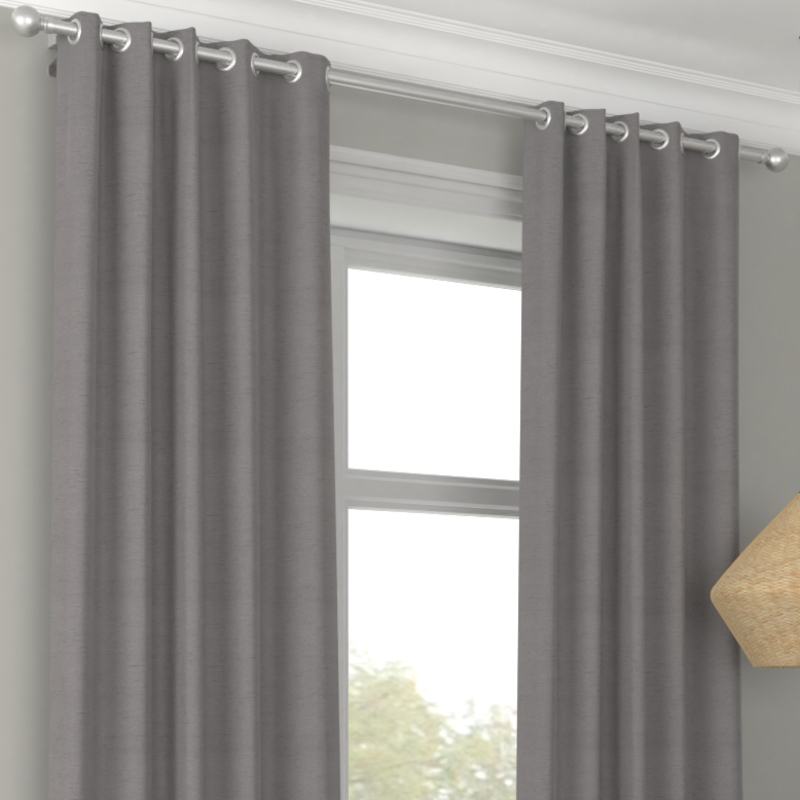 Iowa Silk Essence Made to Measure Curtain Platinum