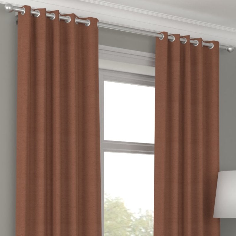 Iowa Silk Essence Made to Measure Curtain Rust