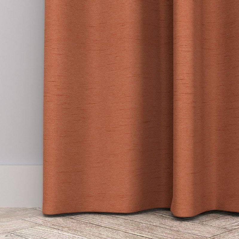 Iowa Silk Essence Made to Measure Curtain Rust