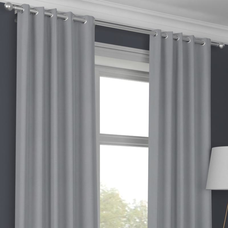 Iowa Silk Essence Made to Measure Curtain Silver