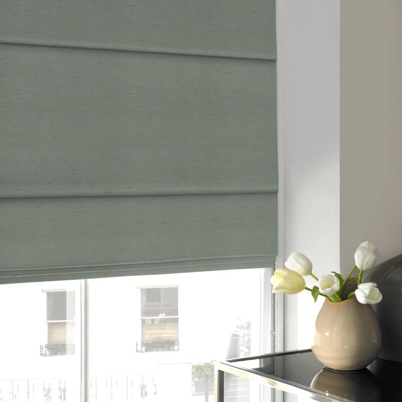 Iowa Silk Essence Made to Measure Roman Blind Azure