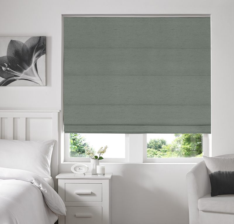 Iowa Silk Essence Made to Measure Roman Blind Fern