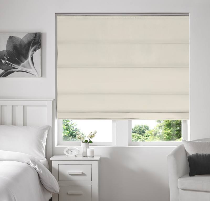 Iowa Silk Essence Made to Measure Roman Blind Oyster