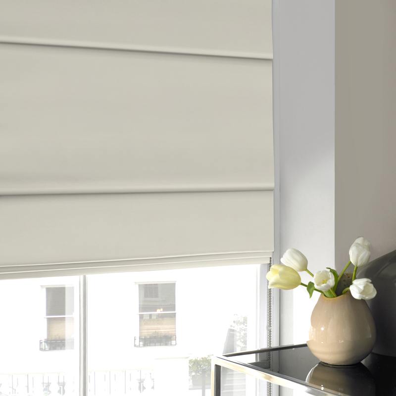 Iowa Silk Essence Made to Measure Roman Blind Oyster
