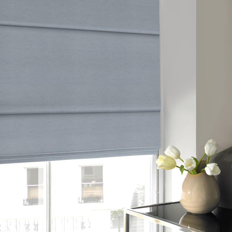 Iowa Silk Essence Made to Measure Roman Blind Sky