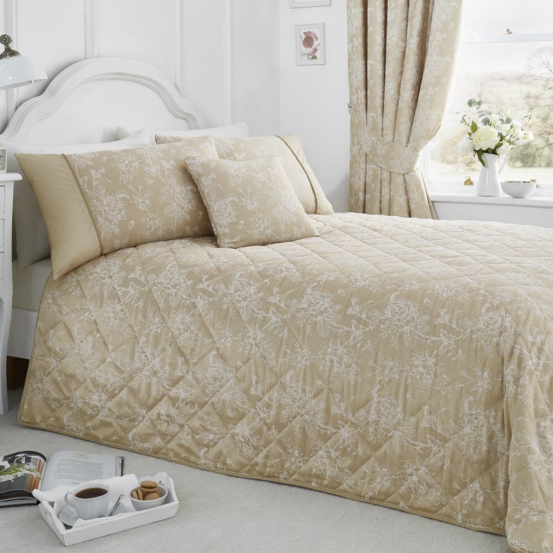 Dreams & Drapes Jasmine Duvet Cover Bedding Set Champagne