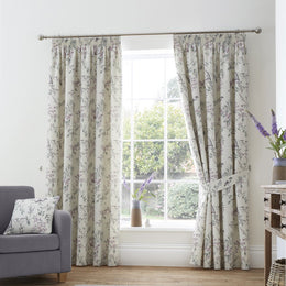 Dreams & Drapes Jazmine Ready Made Pencil Pleat Curtains Heather