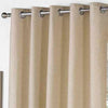 Fusion Sorbonne Ready Made Eyelet Curtains Natural