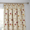 Juliette Ready Made Curtains Natural Red