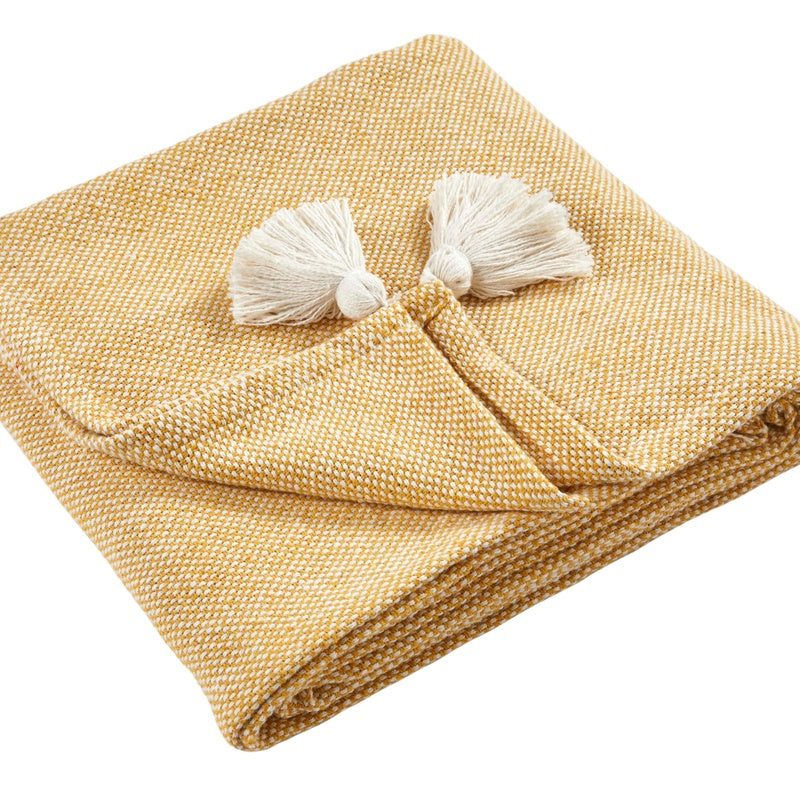 Appletree Kaidon Throw in Ochre Low Cost Delivery Terrys